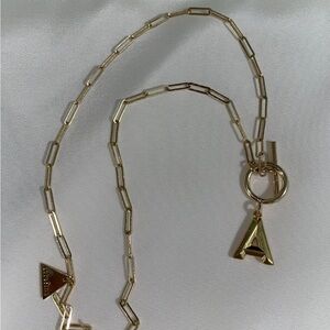Gold Initial Pendant Necklace